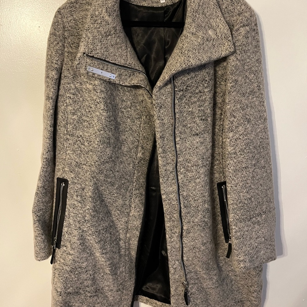 Calvin Klein Wool Gray Coat